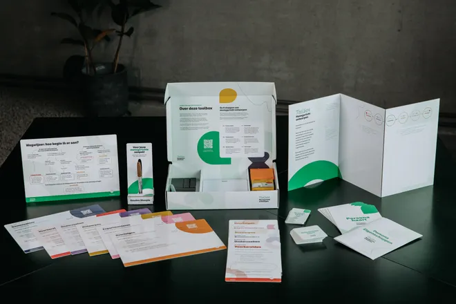 Alle onderdelen van de fysieke toolbox mensgericht ontwerpen
